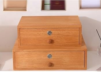 Amazon｜鍵付き 小物チェスト 木製 引き出し 小物入れ 卓上収納